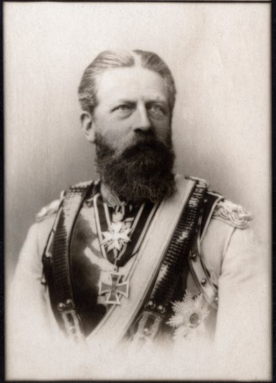 Porträt von Friedrich III. (Friedrich von Hohenzollern) (1831-1888), Deutscher Kaiser von French Photographer